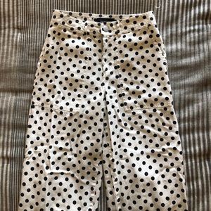 Polka Dot Cropped Pants